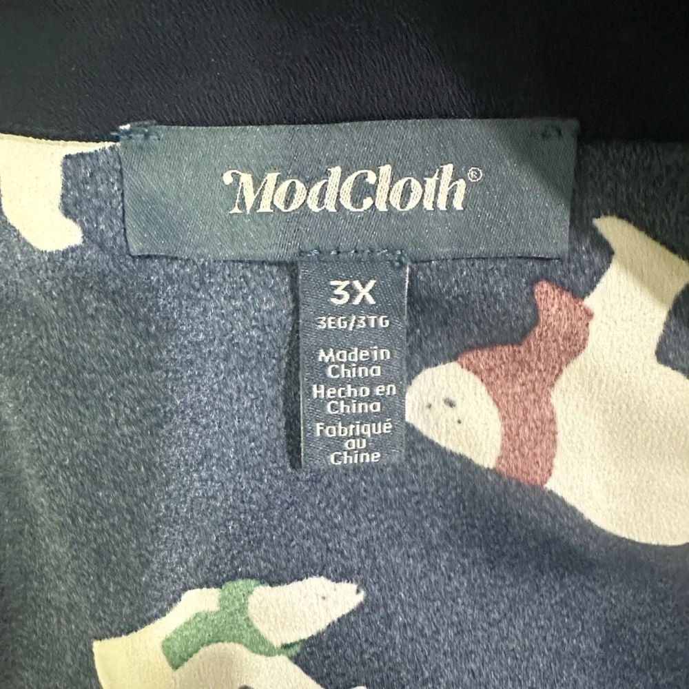 Modcloth Polar Bear Navy and White Top Sz 3X - Picture 4 of 5